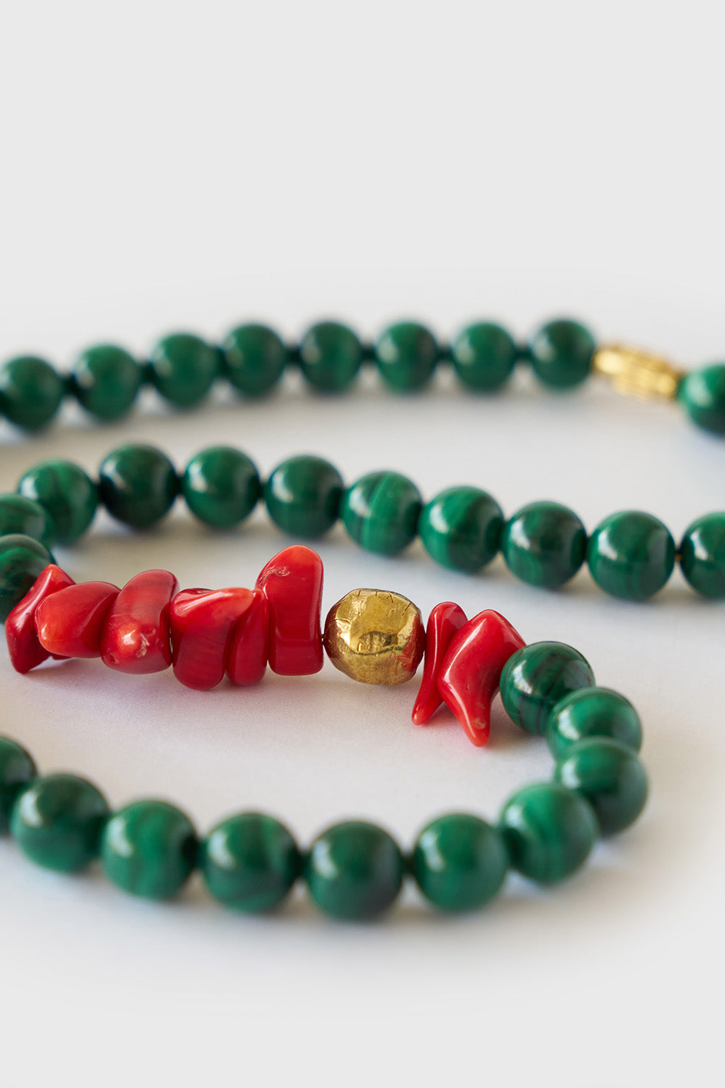 PRE ORDER Collar Malaquita y Coral