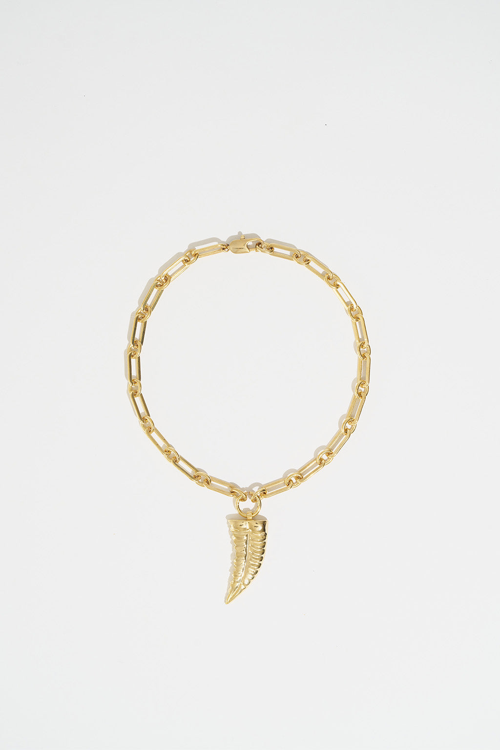 Collar Cuerno de Metal con Cadena
