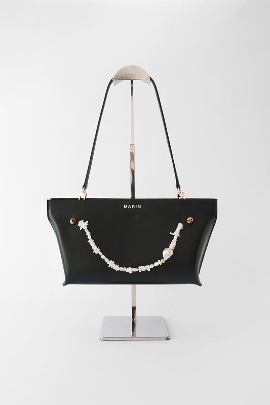 Cartera María Negra con Perlas (Edición Especial)