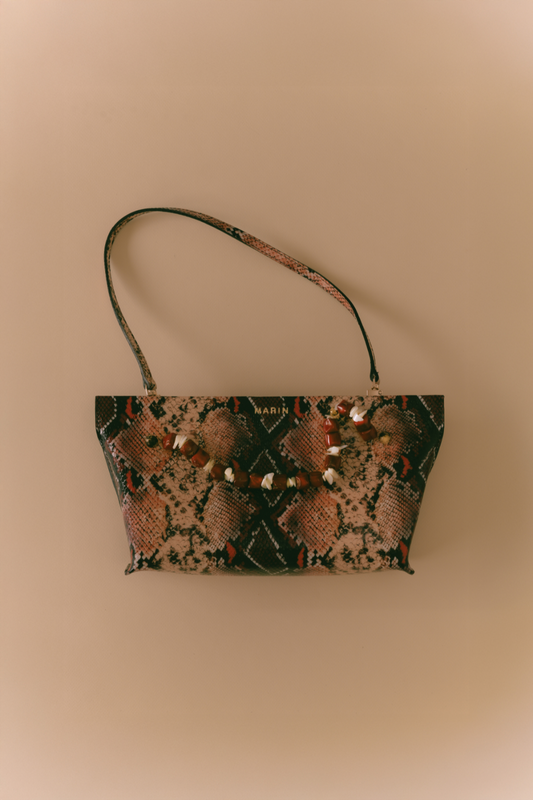 Cartera María Pitón Italiano Rojo (Edición Limitada)