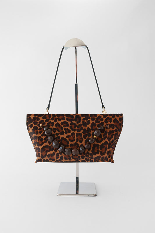 Cartera María Animal Print Bordada
