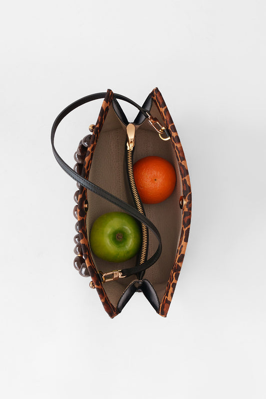 Cartera María Animal Print Bordada