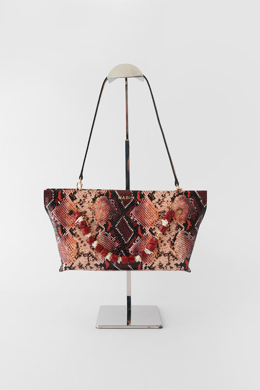 Cartera María Pitón Italiano Rojo (Edición Limitada)