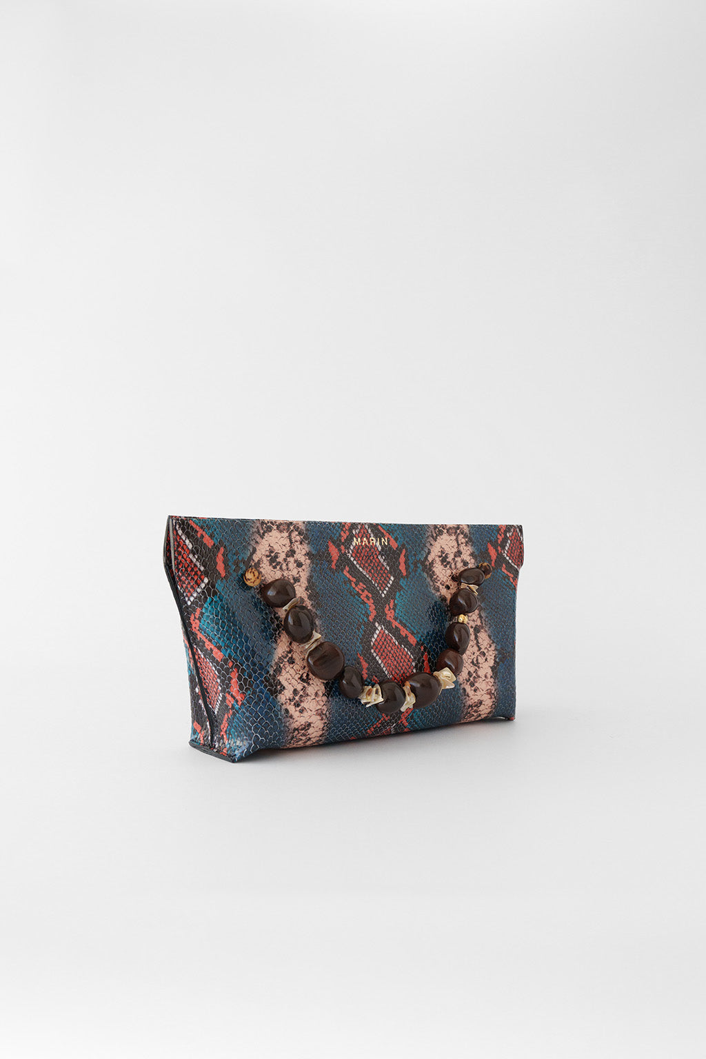 Cartera María Pitón Italiano Turquesa (Edición Limitada)