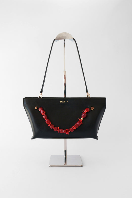 Cartera María Negra Coral