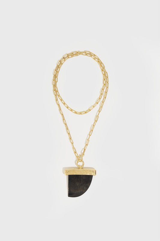 Collar Cuerno de Asta con Cadena