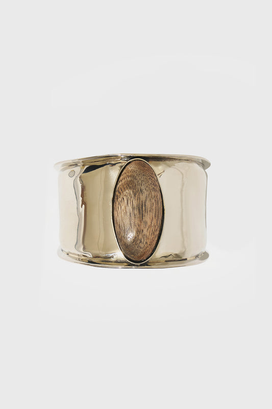 Brazalete de Alpaca y Madera