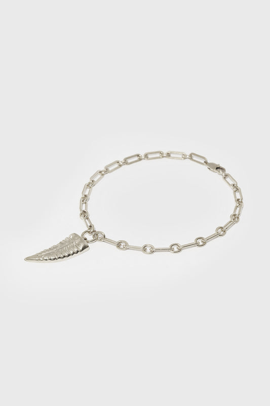 Collar Cuerno de Metal con Cadena