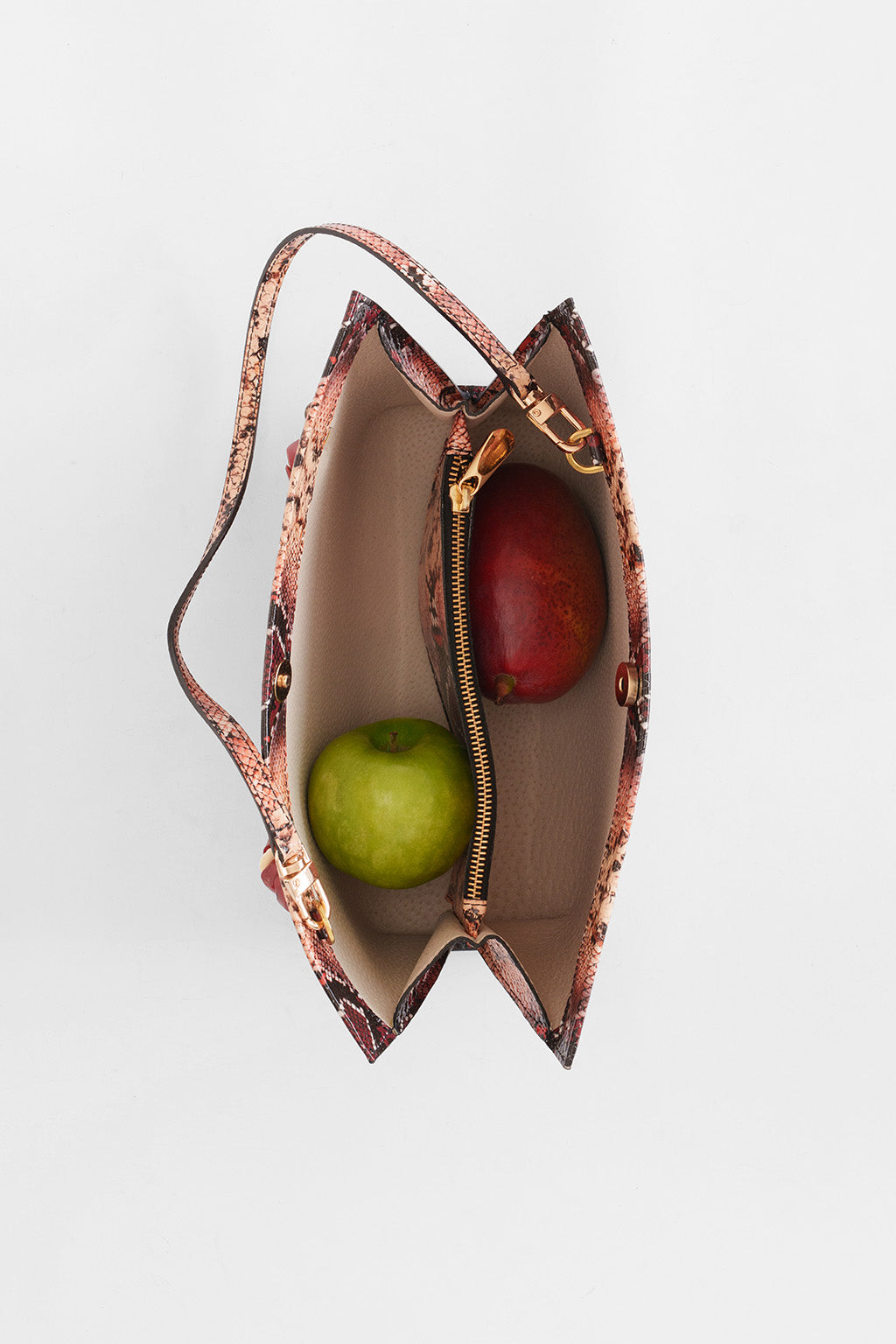 Cartera María Pitón Italiano Rojo (Edición Limitada)