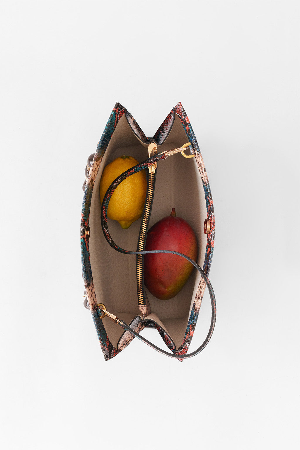 Cartera María Pitón Italiano Turquesa (Edición Limitada)