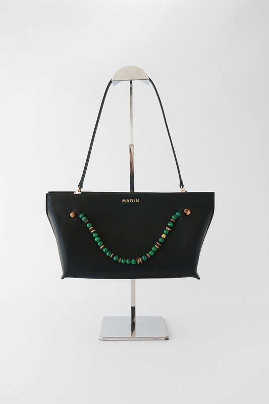 Cartera María Negra Malaquita