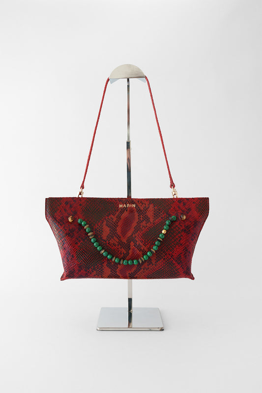 Cartera María Pitón Malaquita